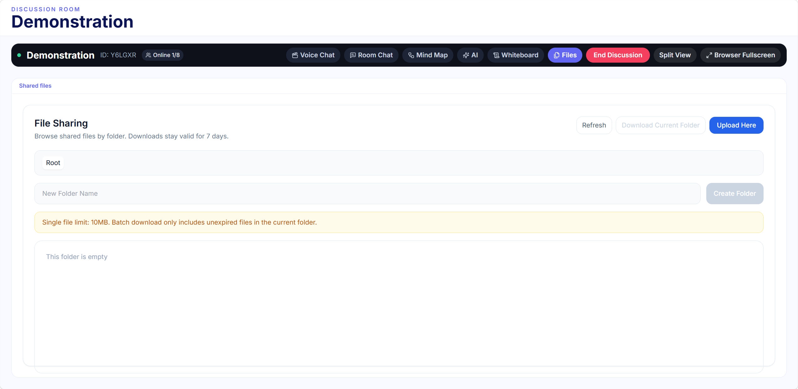 File Sharing interface showing collaborative file annotation