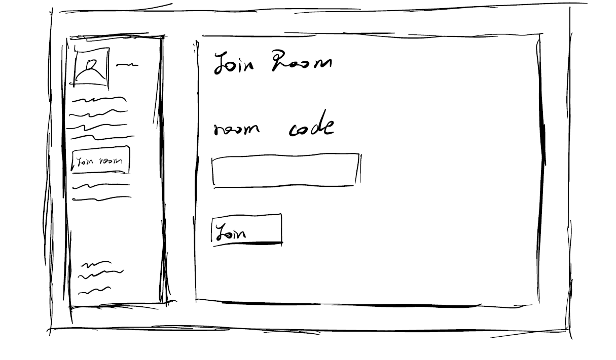 Join Room interface showing available rooms to join