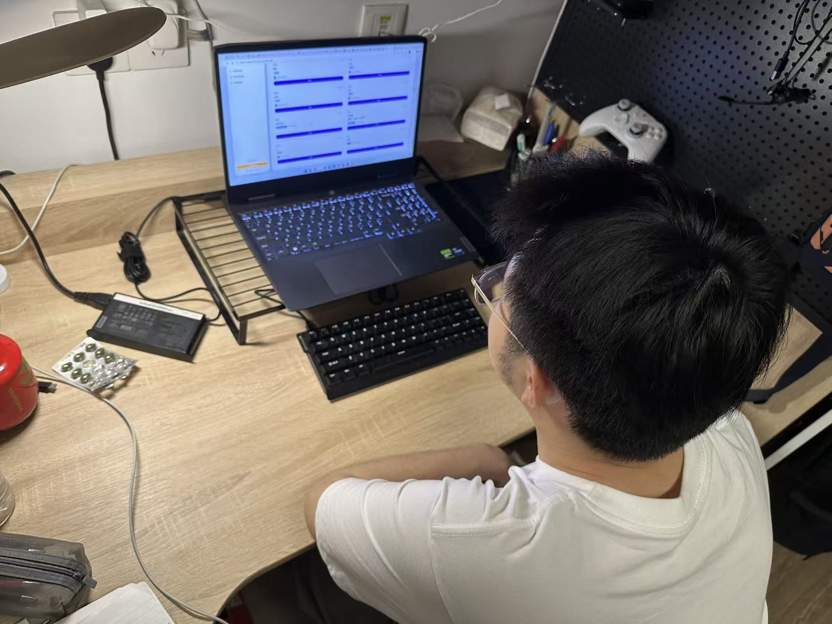 Usability testing session with paper prototype
